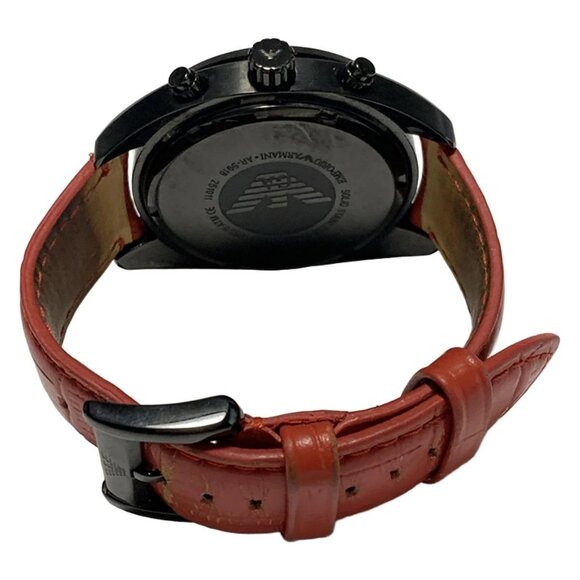 Auth EMPORIO ARMANI AR-5918 2***** Red Men's Wrist Watch - Picture 3 of 6